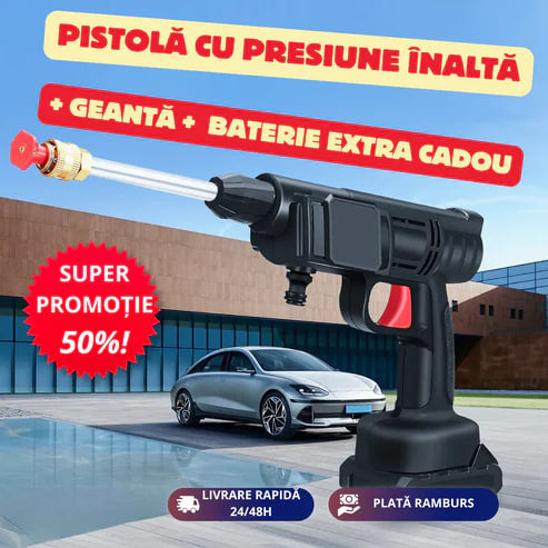 WaterJet™ - Nagynyomású mosó + Porzsák + INGYENES PÓTAKKUMULÁTOR